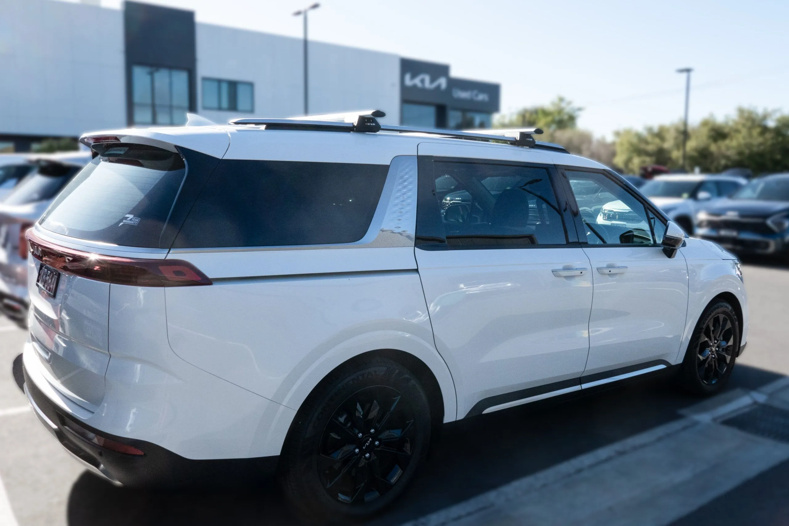 KIA Carnival Roof Racks side view