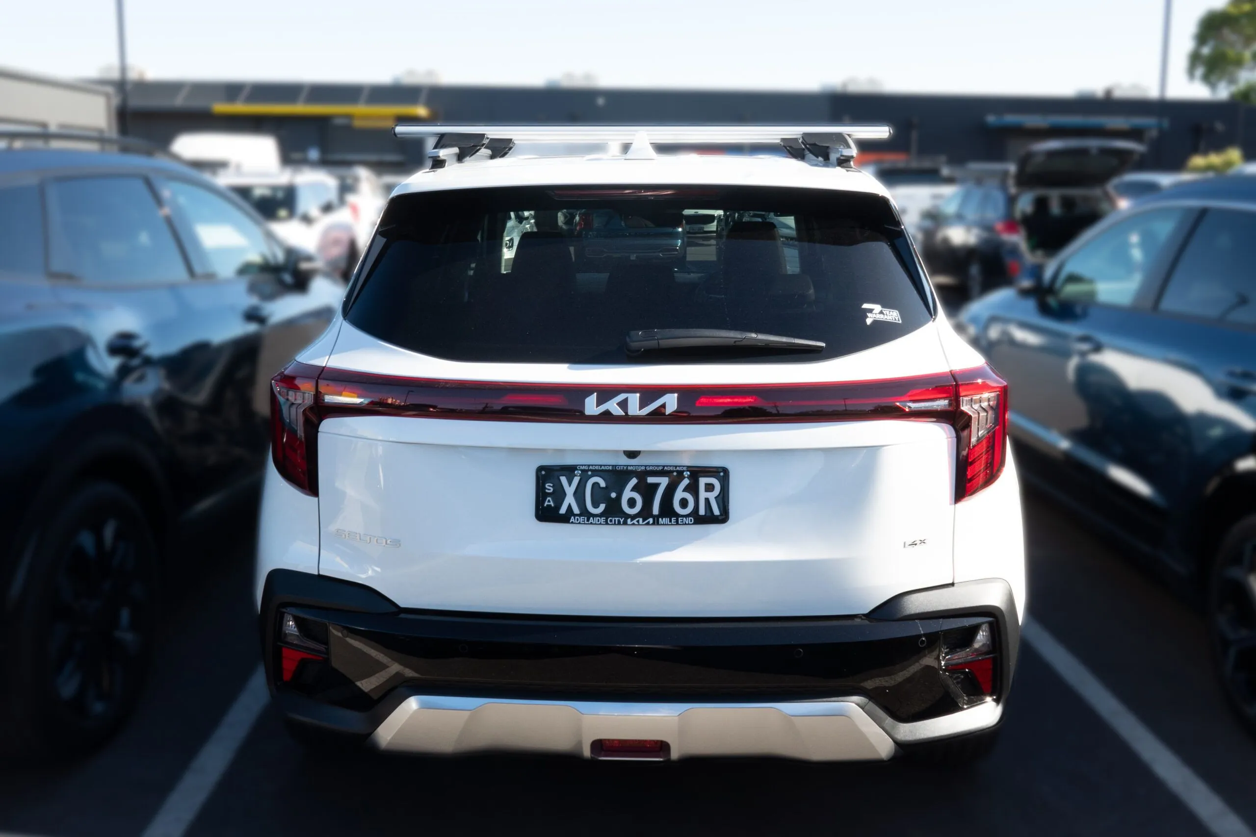 KIA Seltos Roof Racks rear view