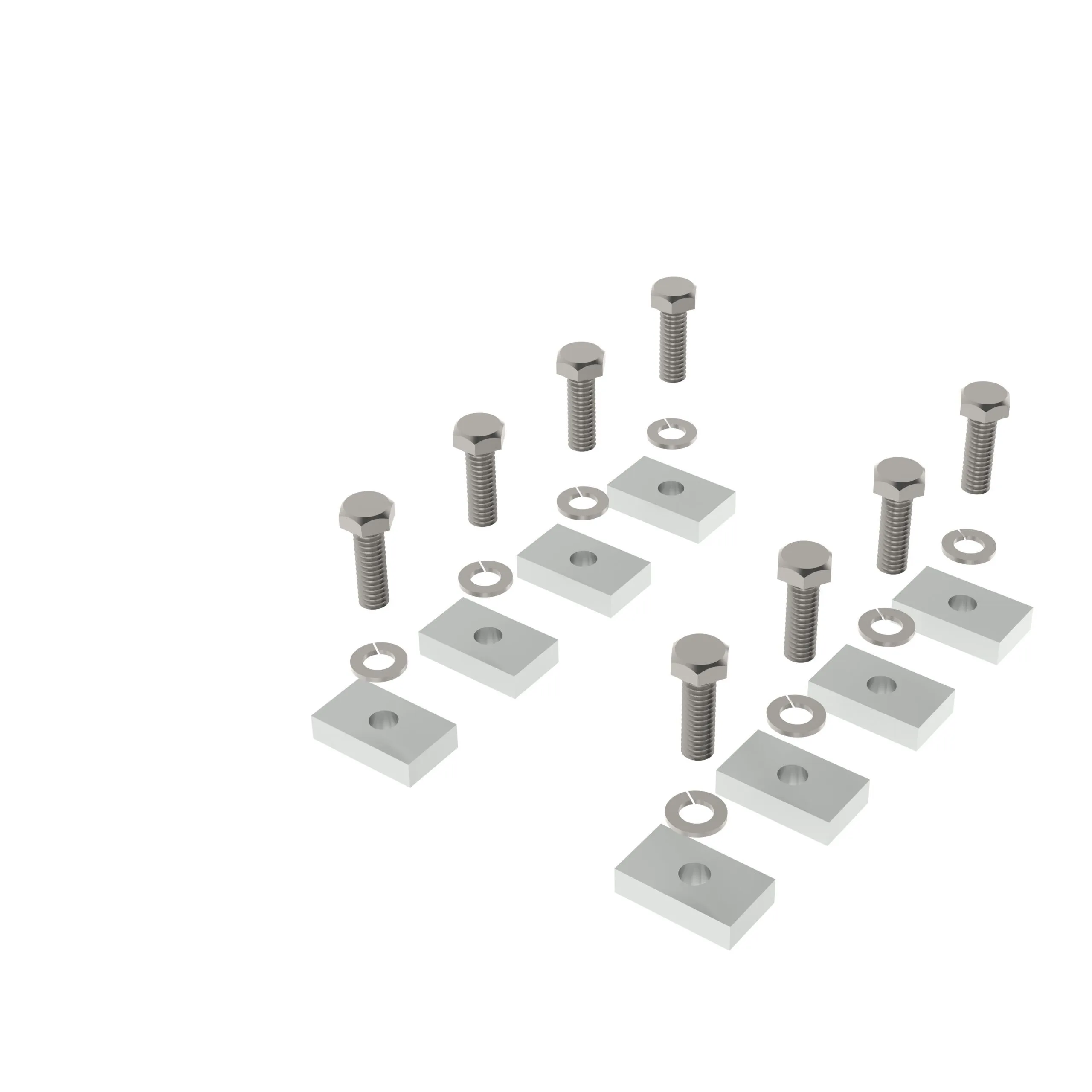 Cross Bar Channel Fixing Pack M8 - x8