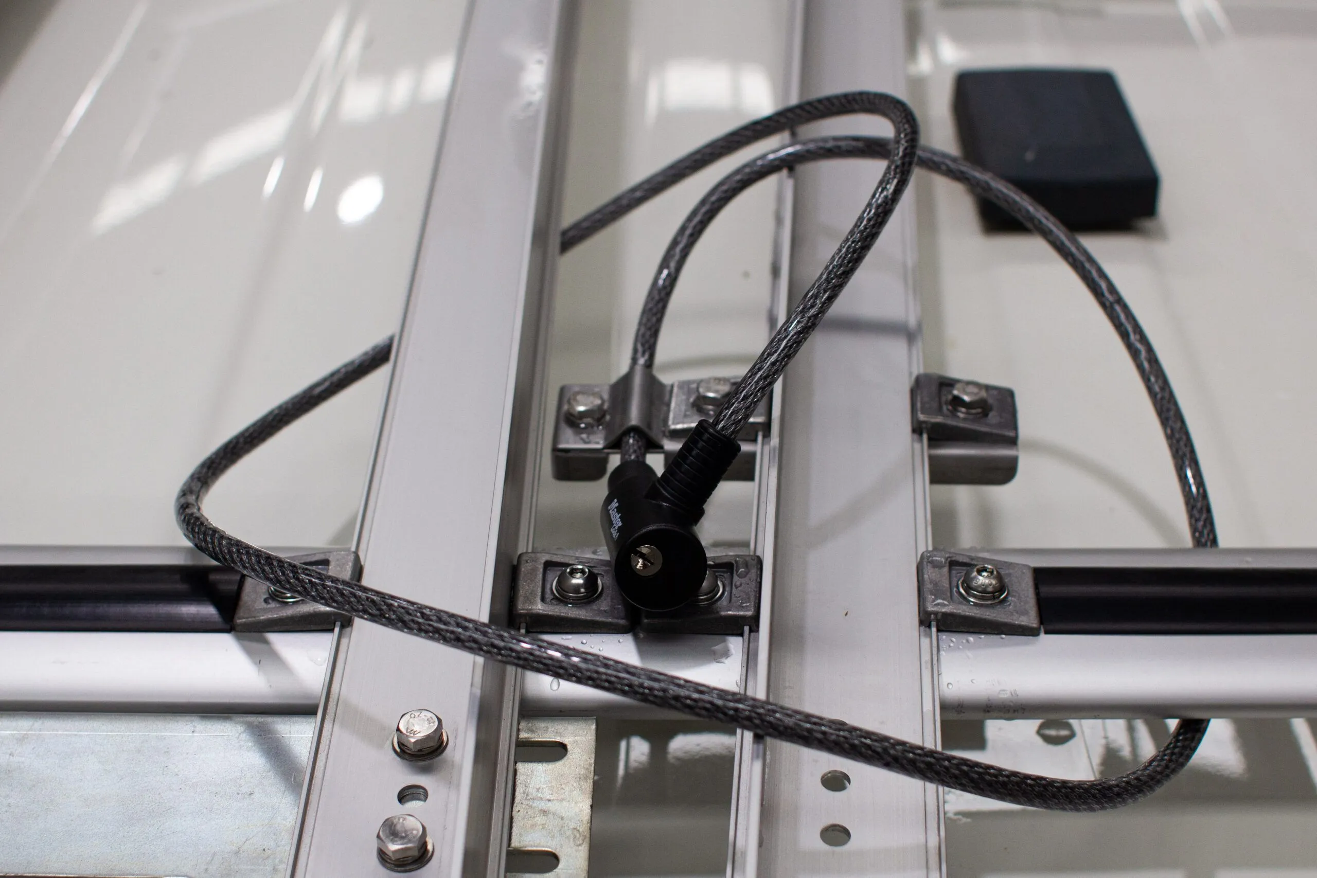 Cable Lock for Ladder Rail