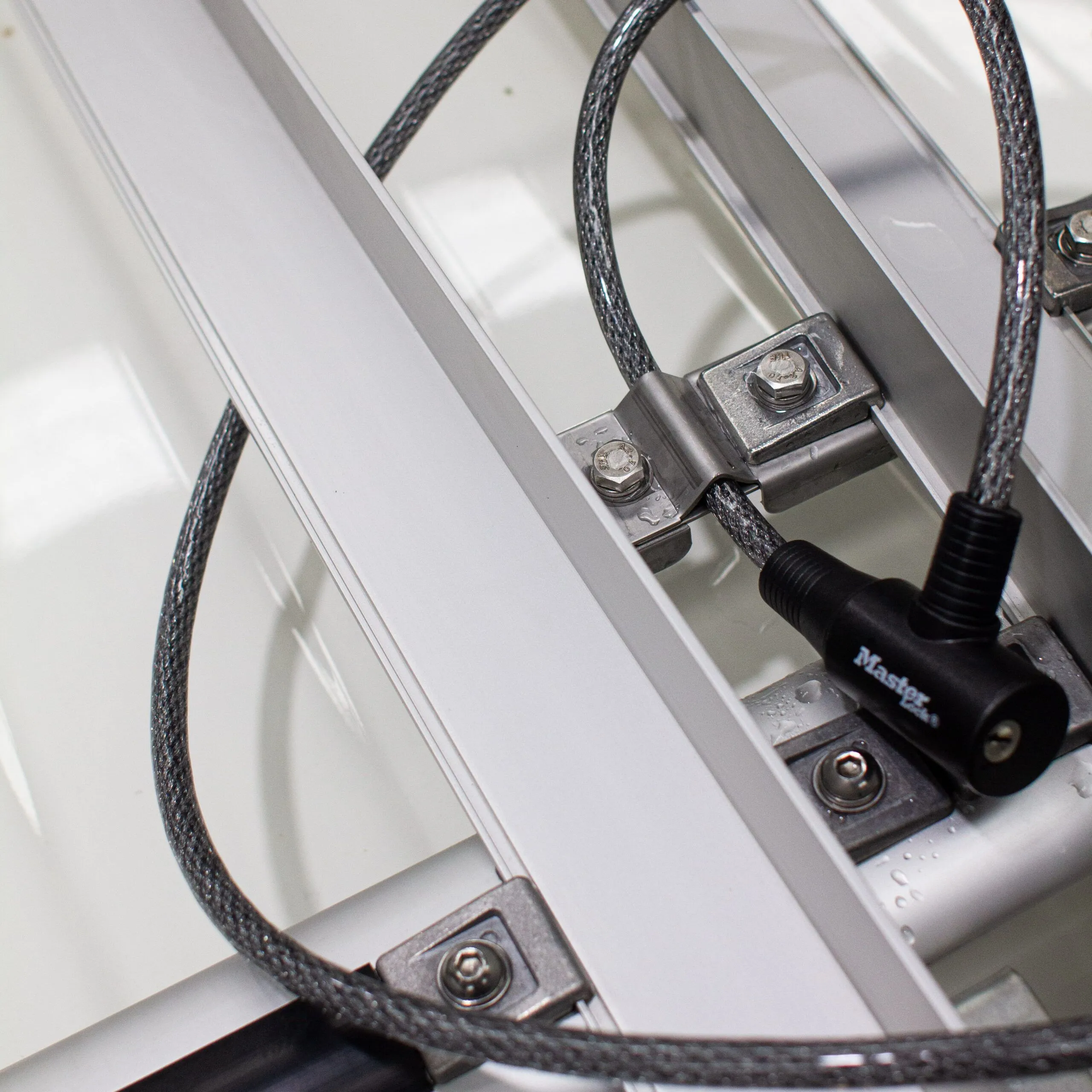 Cable Lock for Ladder Rail